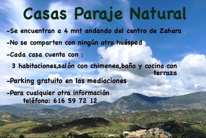 Casas PARAJE NATURAL Zahara De La Sierra Exterior foto